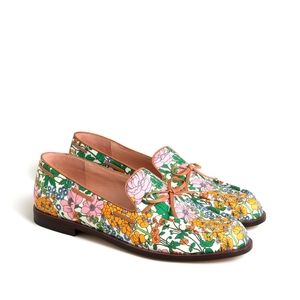 Liberty Floral Print J Crew Tab Loafers
